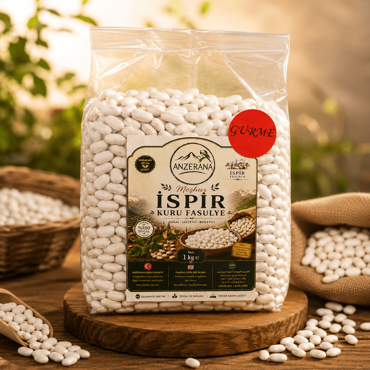Gurme İspir Kuru Fasulyesi 1000 gr